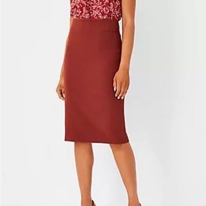 Ann Taylor High Waist Seamed Pencil Skirt in Bi-Stretch